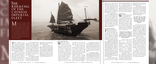 Magazine Redesign three page spread